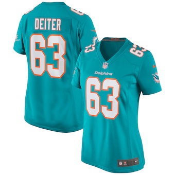 womens nike michael deiter aqua miami dolphins game jersey_p